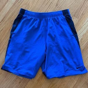 Nike Blue Athletic Shorts with Navy Panels